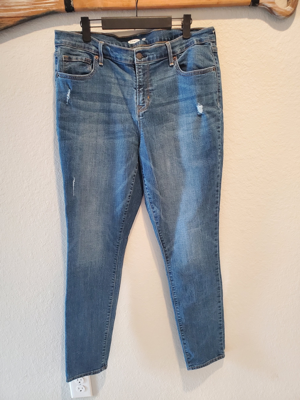 Curvy Blue Women's Slim Skinny Jeans Old Navy Size 14